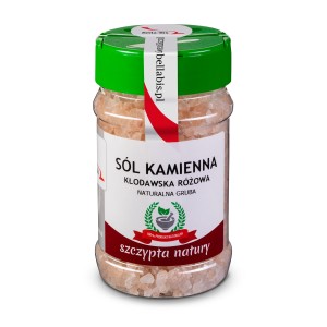 SÓL KŁODAWSKA RÓŻOWA GRUBA - Słoik 400 g