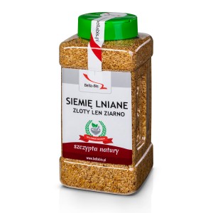 SIEMIĘ LNIANE ZŁOTY LEN -  Słoik 600 g 